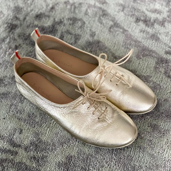 Intrend Leather Gold Ballet Flats US7.5 - Picture 3 of 10